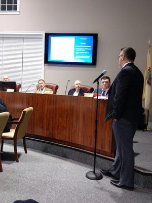 Jeff Janota, Little Falls Township Planner, presents an affordable housing plan to the Little Falls Planning Board Feb. 2 that he said will meet the standards set forth by Fair Share Housing.