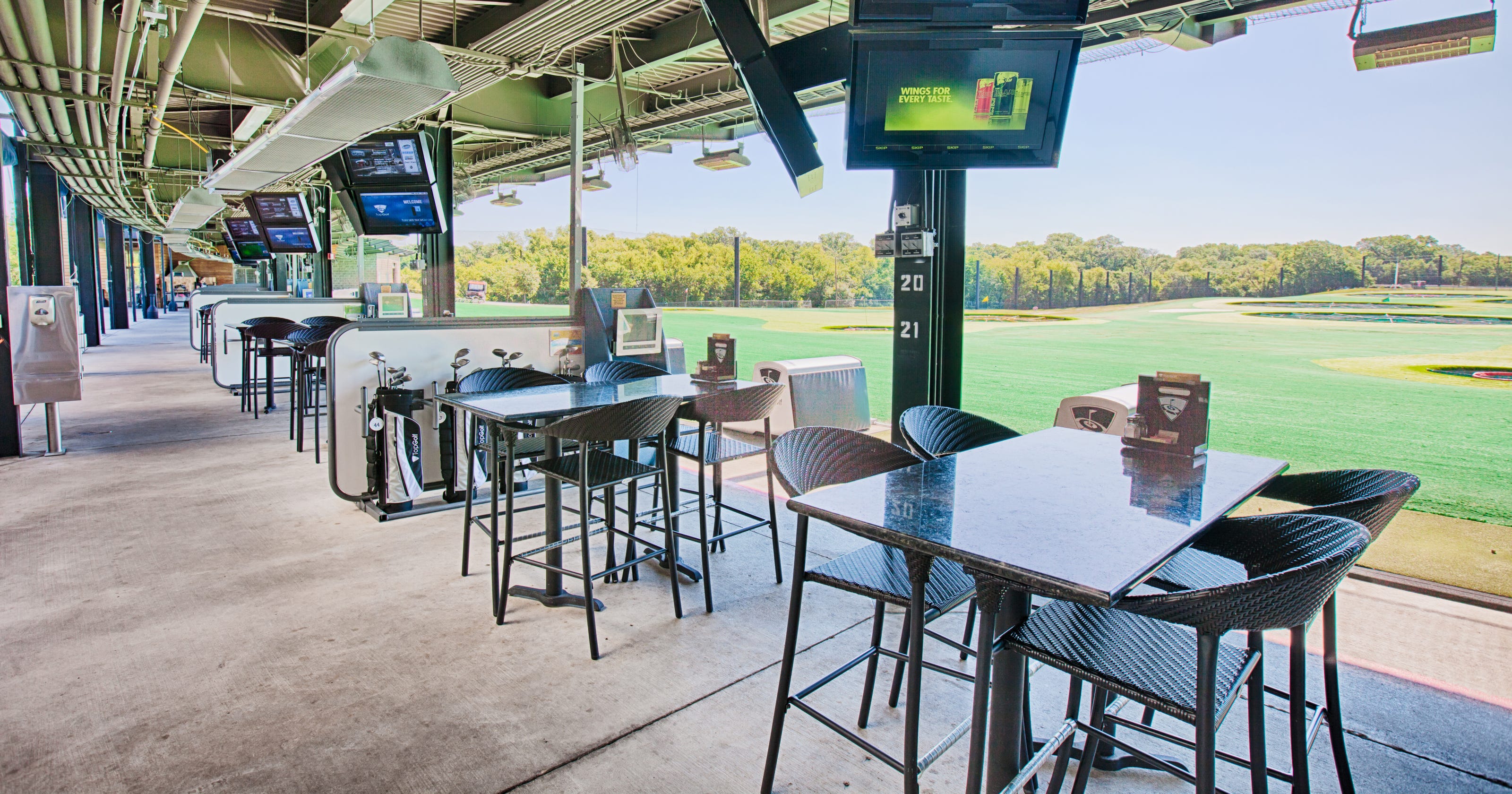 Fun food and atmosphere at Topgolf