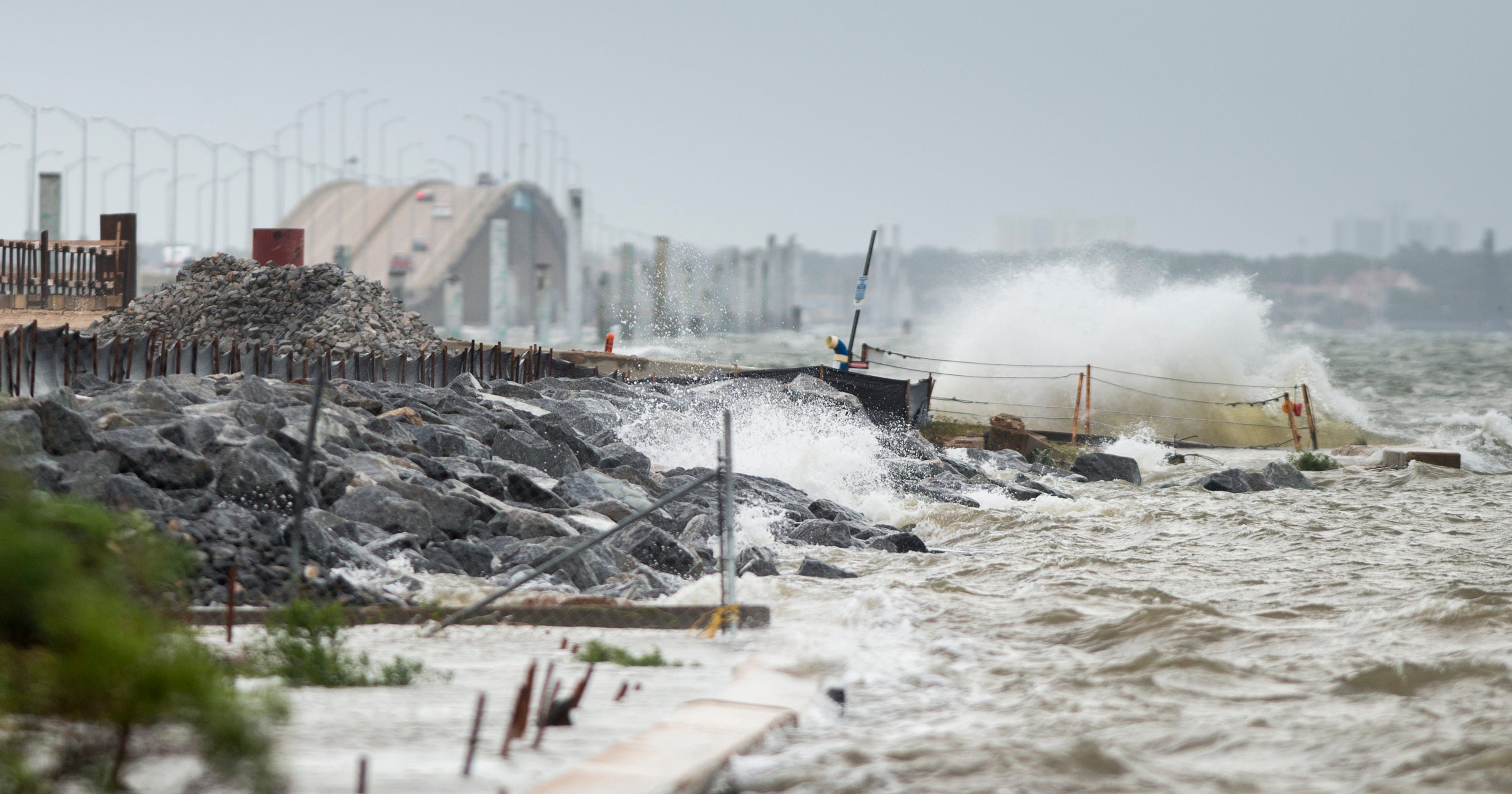 Gulf Breeze highest hurricane nate rainfall