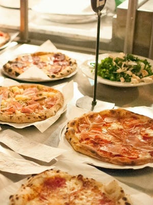 A selection of pizzas at Revo Pizzabar in Tempe.