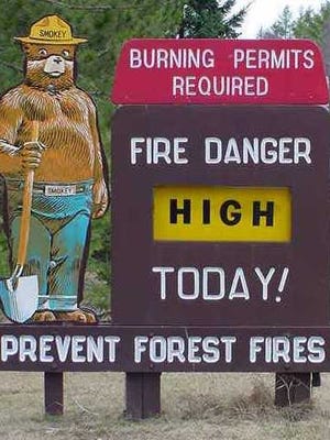 Fire danger high