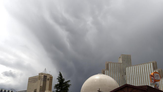 Thunderstorms are expected to persist Sunday through Monday in the Reno-Sparks area.