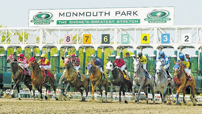 The horses are out of the gate in this 2005 photo at Monmouth Park.