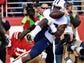 Titans cornerback Adoree' Jackson (25) almost gets