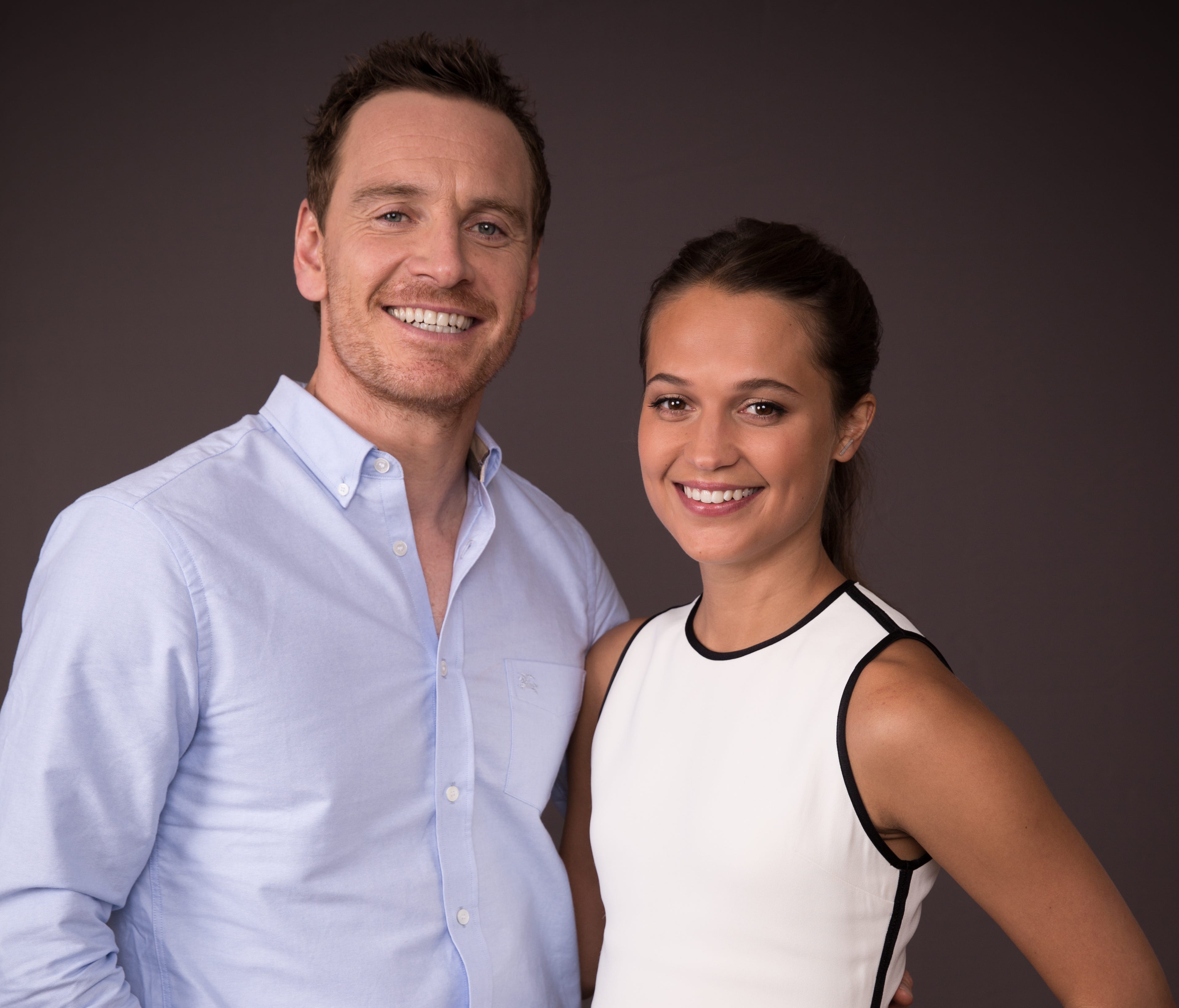Michael Fassbender and Alicia Vikander posed for USA TODAY in 2016 for their film, 'The Light Between Oceans.'