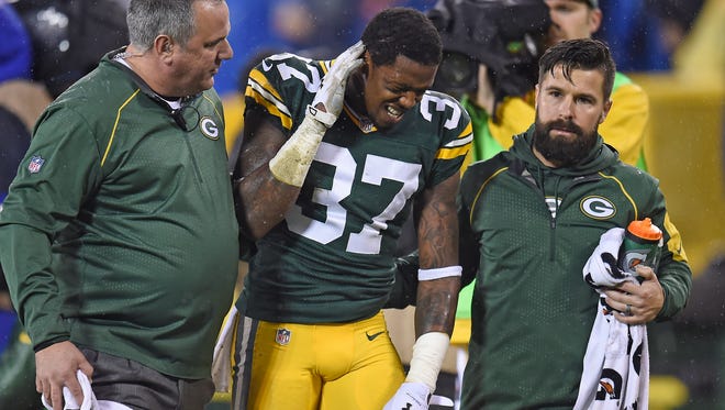 Green Bay Packers cornerback Sam Shields suffered a concussion in the Dec. 13 game against the Dallas Cowboys.