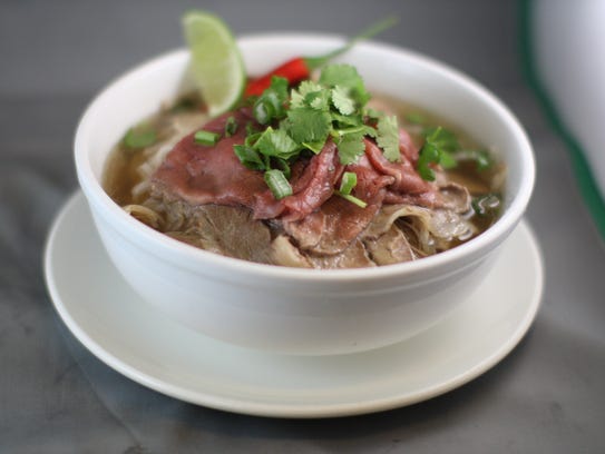 Beef pho from Phorage on the Hudson, opening in February