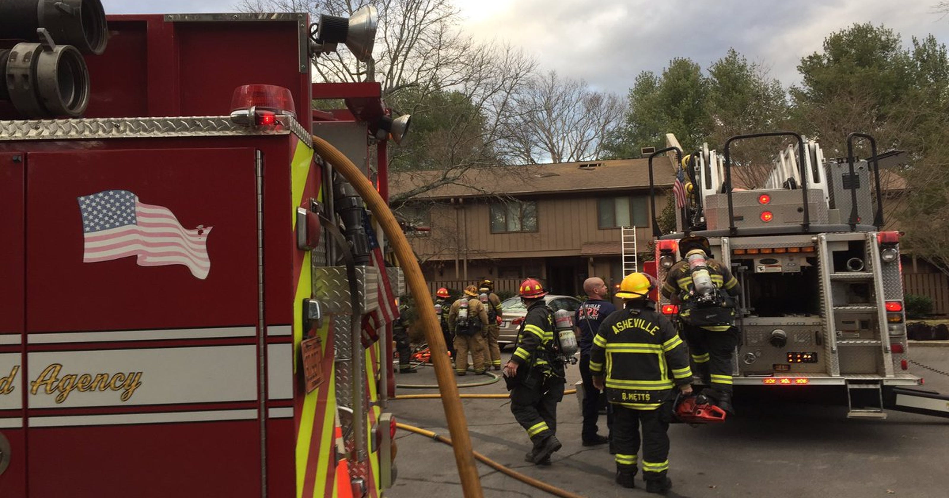 Asheville fire crews battle 2nd Thursday blaze