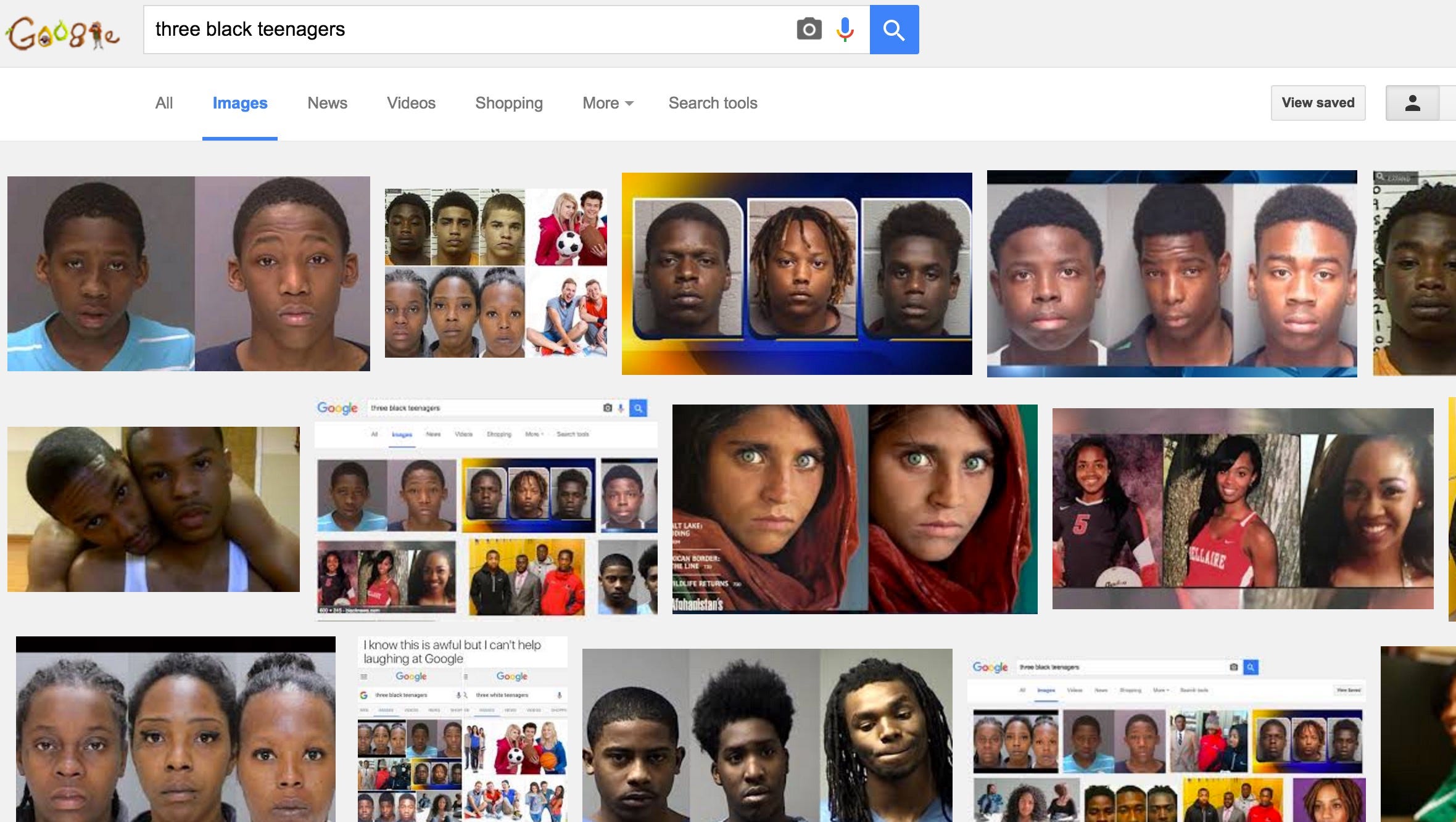 Three black teenagers' Google search sparks outrage