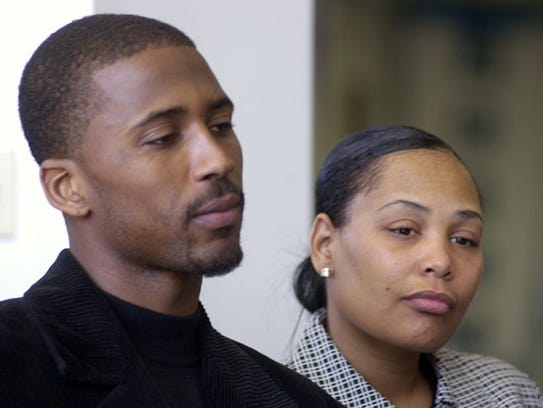 March 3, 2003 -  Lorenzen Wright and his wife Sherra Wright