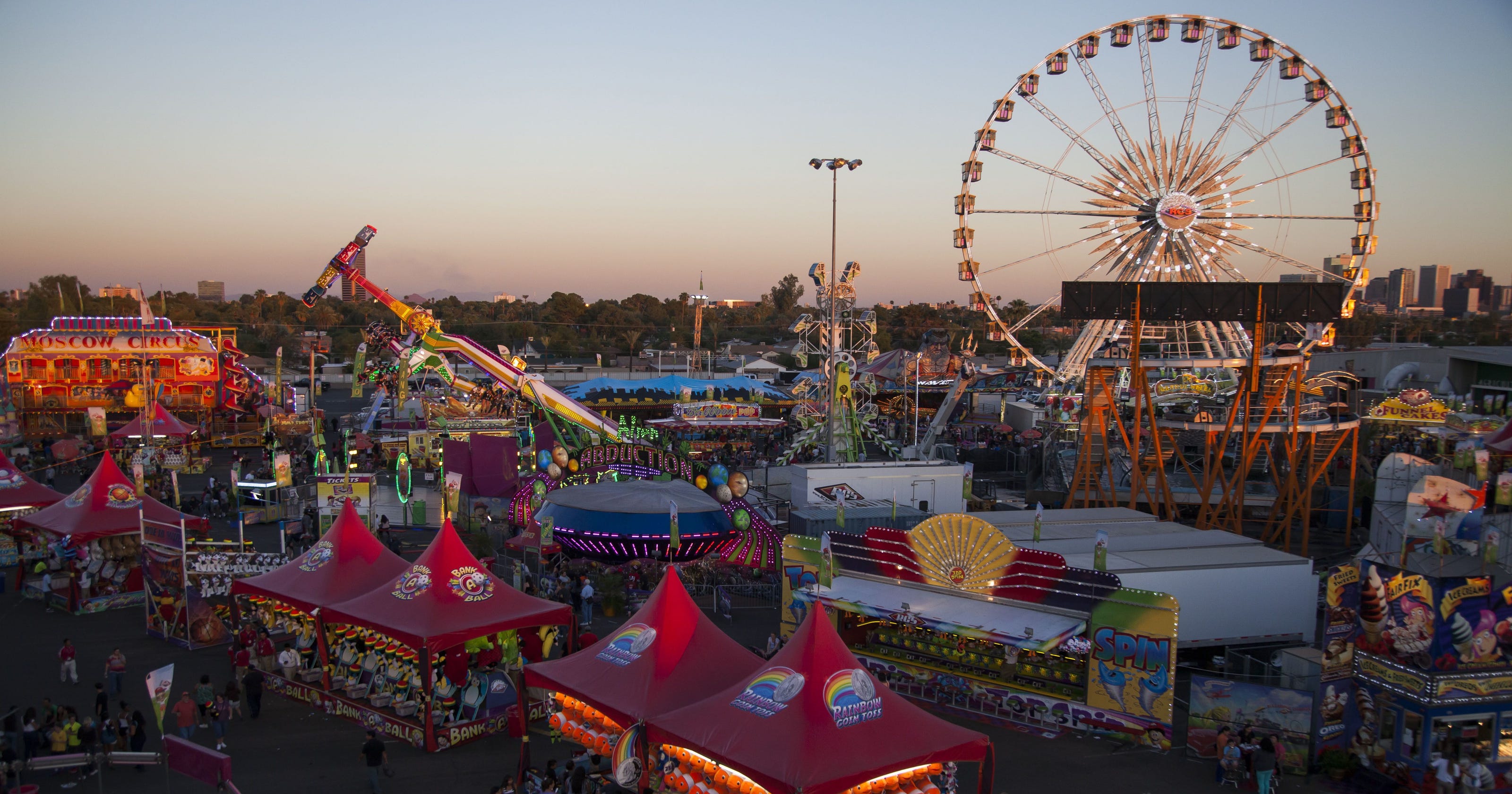 Feria Estatal de Arizona Paseos, comida, concursos y exposiciones