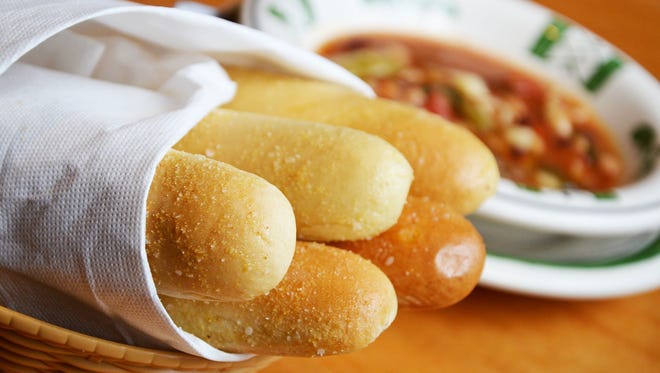 The signature breadsticks at Olive Garden.