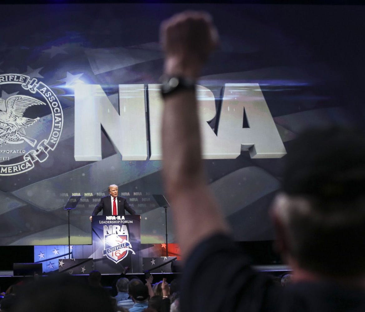 Donald Trump in Louisville in 2016.