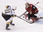 Arizona Coyotes goalie Antti Raanta (32) blocks a shot