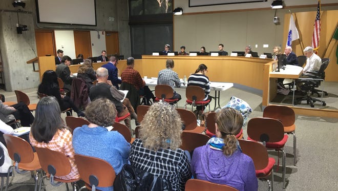 Candidates for a vacant Bainbridge Island City Council seat are interviewed on Thursday, April 19.