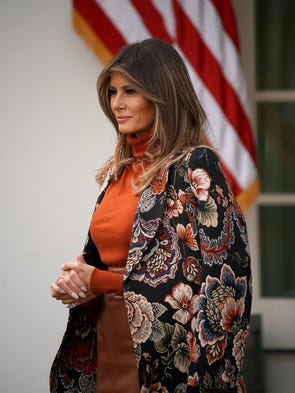 A closer look at the first lady's overcoat.