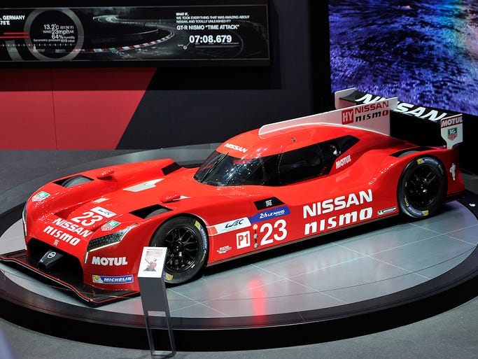 A Nissan Nismo is on display during the 85th Geneva