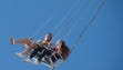 Noelle Weintraub, 14, left, and Alli Meisel, 14, ride