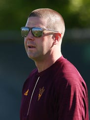 Arizona State offensive coordinator Billy Napier during