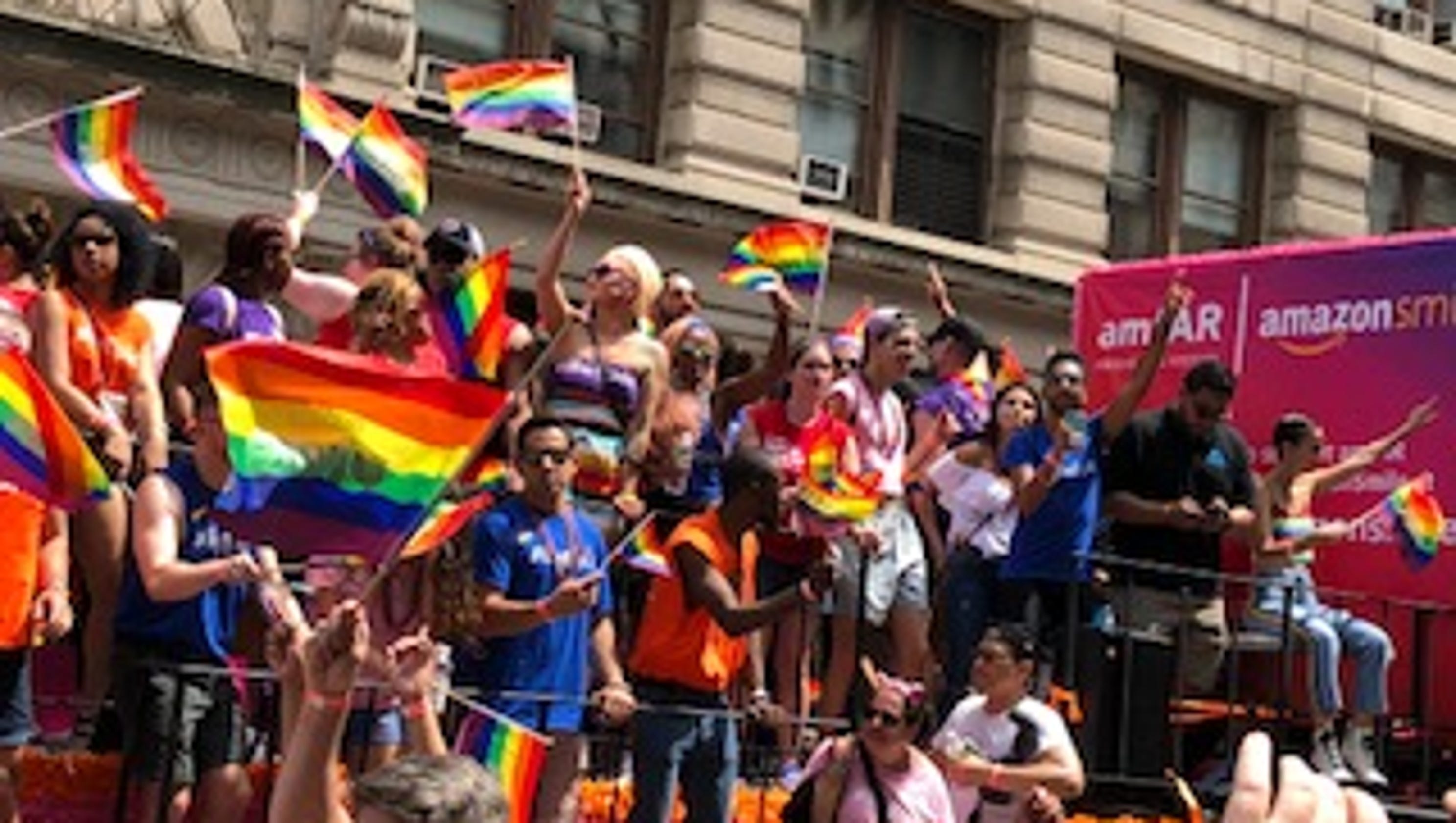 New Yorks Gay Pride Parade Celebrates Lbgtq Identify