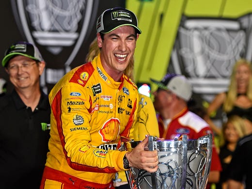 Joey Logano won the Ford EcoBoost 400 at Homestead-Miami