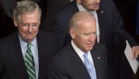 Joe Biden And Mitch Mcconnell Republican Senate Could Block Agenda