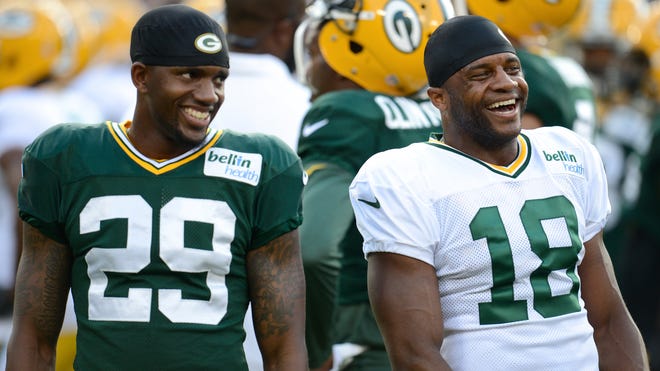 A healthy Casey Hayward (left) at cornerback should improve the Packers’ defense.