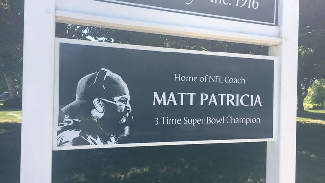 The city of Sherrill, N.Y., honored Matt Patricia recently.