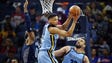 Memphis Grizzlies forward Ivan Rabb (10) picks up a