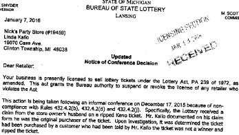 Michigan lottery official website