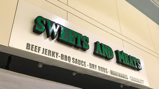 The storefront of Sweets and Meats in the Lakeview Square Mall.