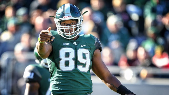 Michigan State defensive end Shilique Calhoun will be a huge challenge for Iowa's offensive line.
