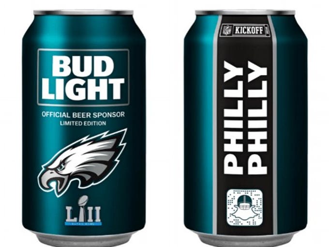 2018 NFL Bud Light Cans 28 teams have special beer cans for season