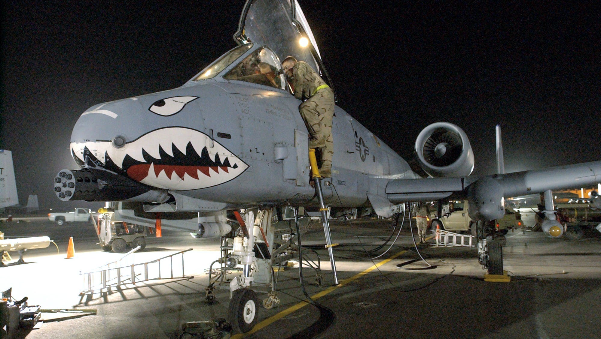 Fighter Jet With Shark Face