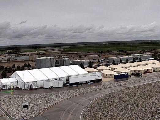 An image of the shelter being used to house unaccompanied