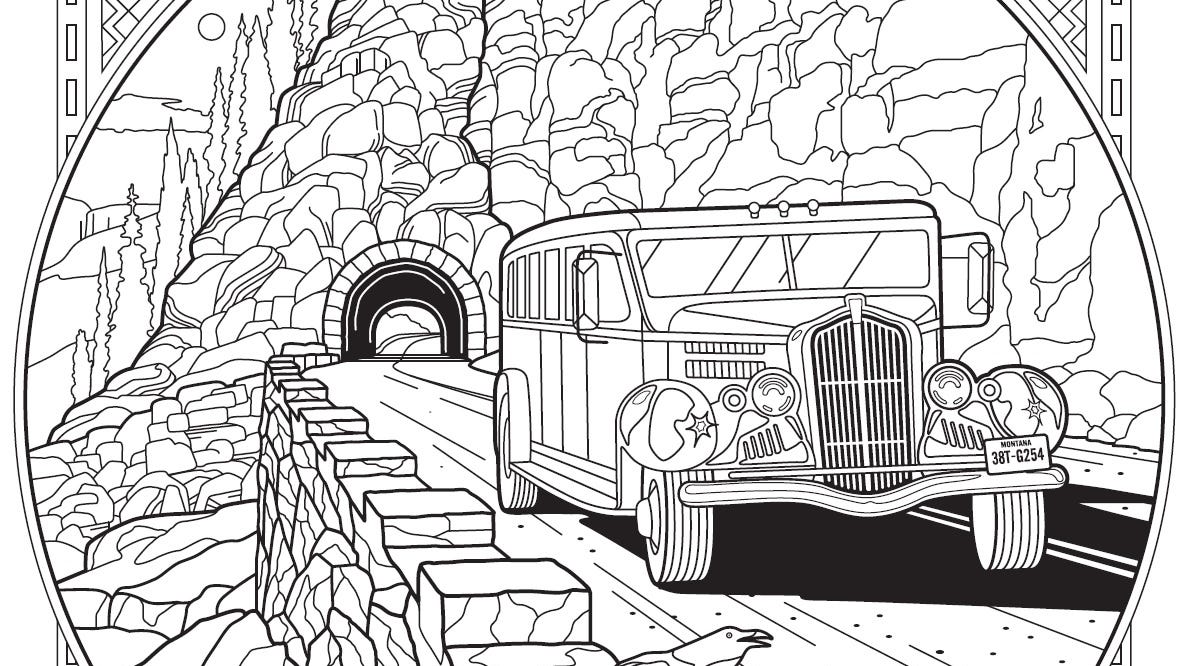 Color Your Way Through Glacier National Park