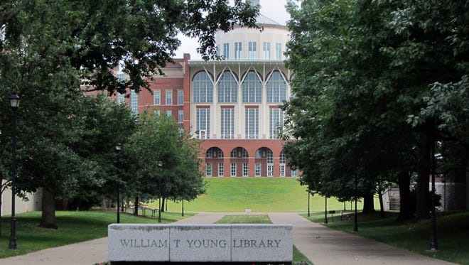 W.T. Young Library on UK's campus in Lexington. May 26, 2012