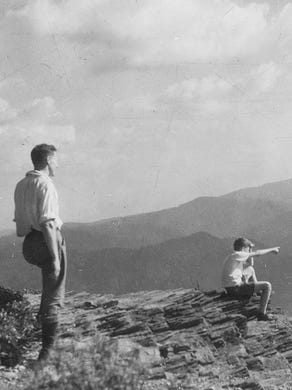 Clingmans Dome is shown in the background of this undated archive photo.