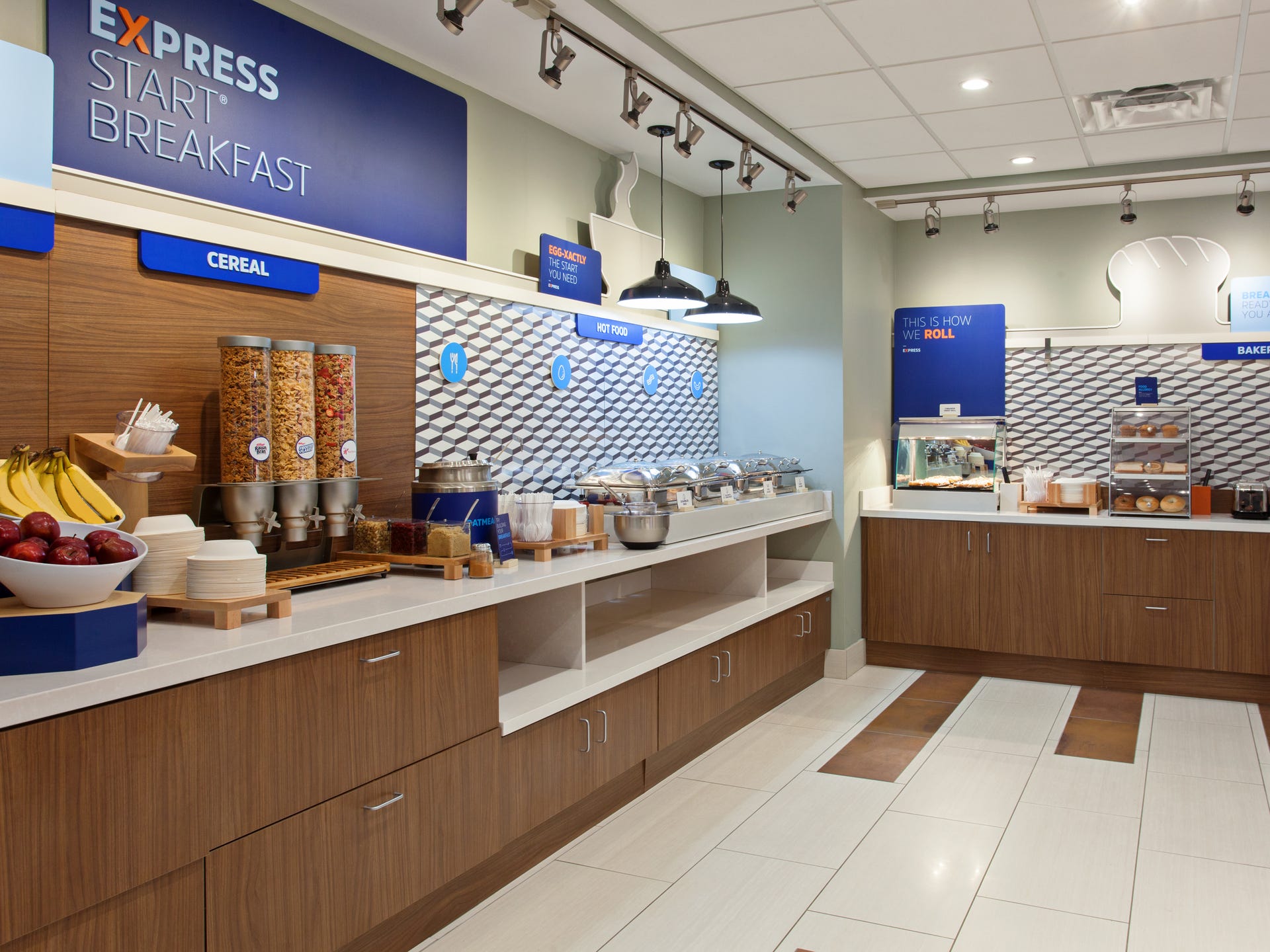 A look at the new Holiday Inn Express free breakfast