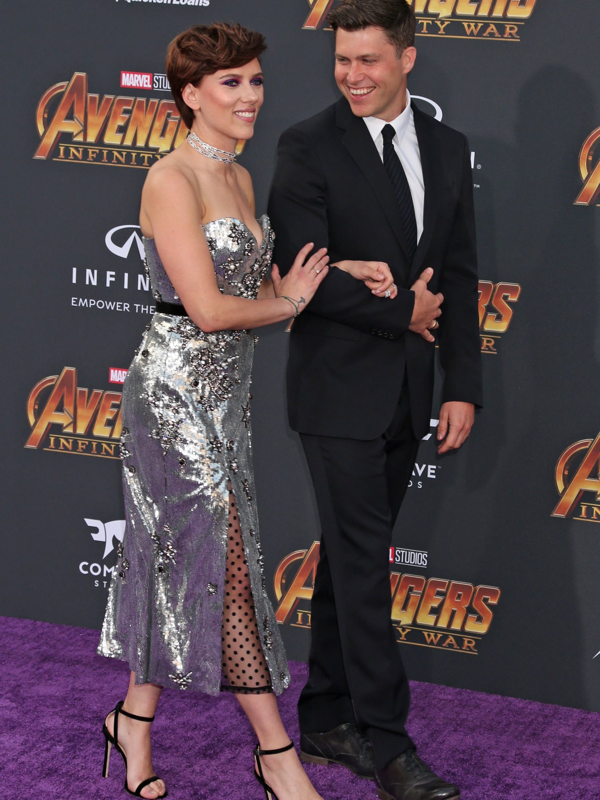 Avengers Infinity War Scarlett Johansson Colin Jost Couple Up