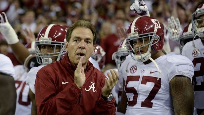 Alabama coaches from Nick Saban's staff are expected to attend a Michigan satellite camp Monday in Baltimore.