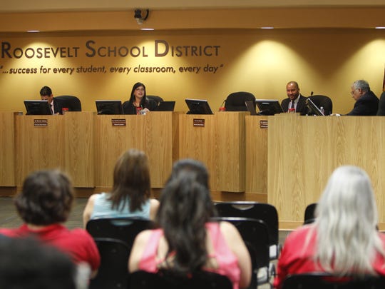 In April, the governing board for the Roosevelt School