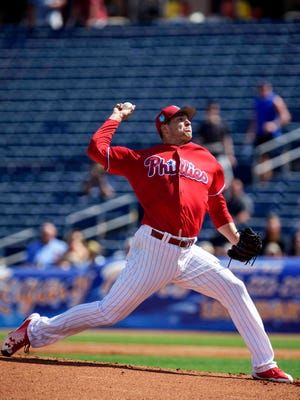Philadelphia Phillies pitcher Jerad Eickhoff suffered a setback during his rehab assignment.