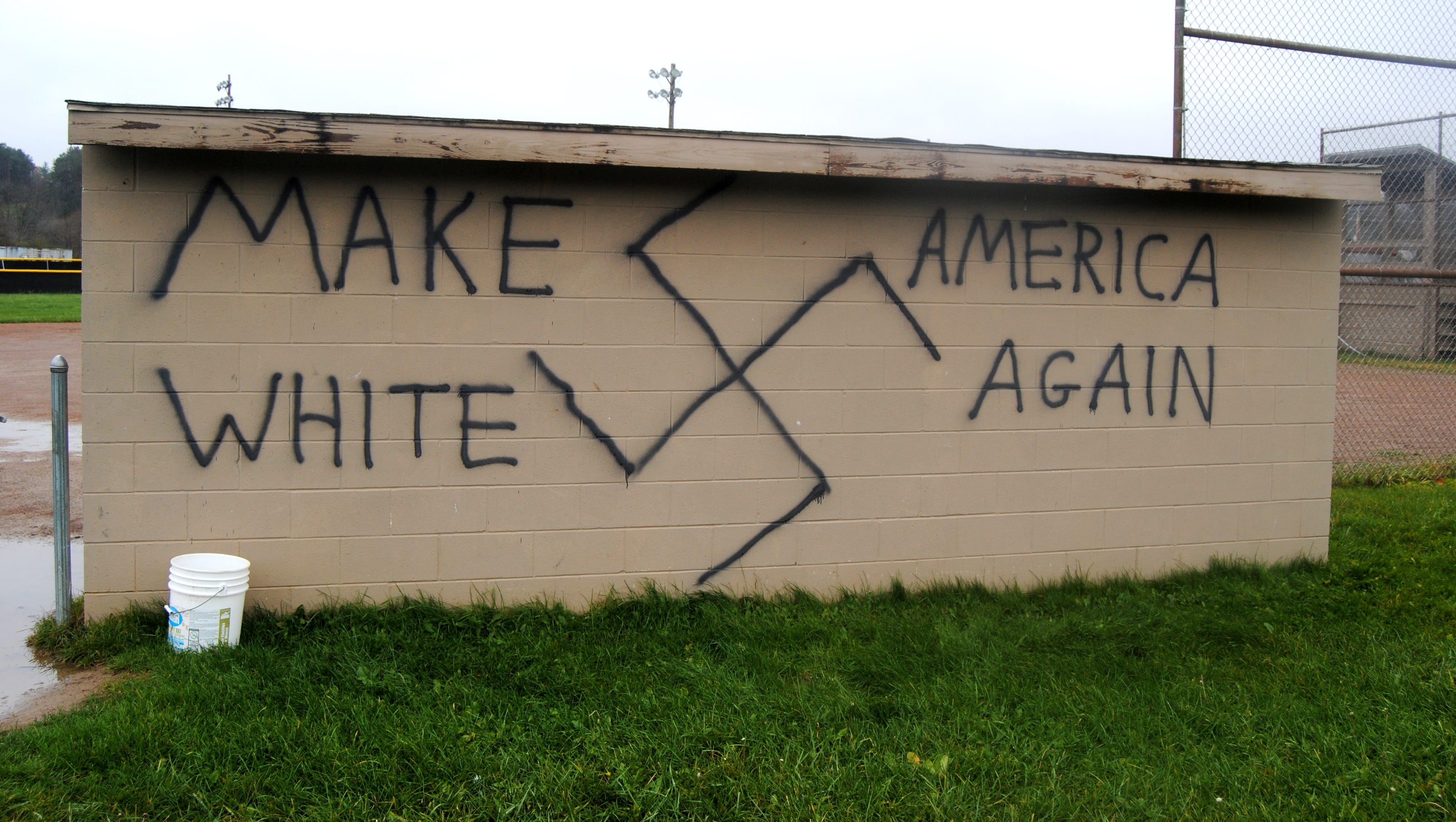 Racist Graffiti Greets Trump Win Across Usa