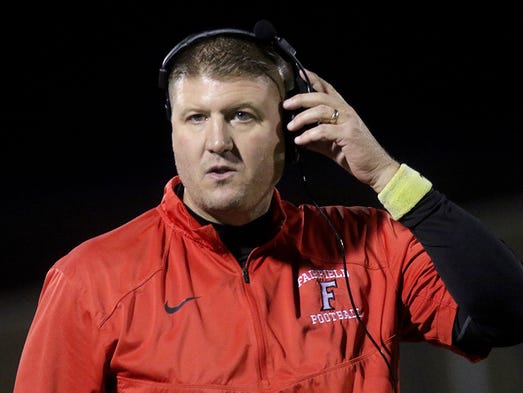 Fairfield head coach Jason Krause during the Indians
