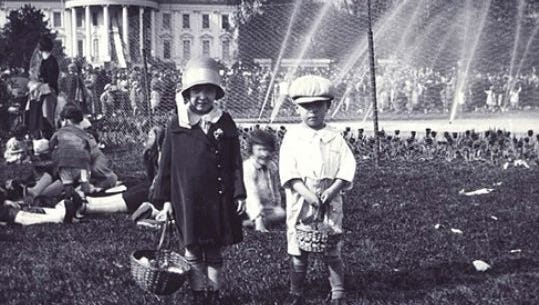 An undated photo of the White House Easter Egg Roll.