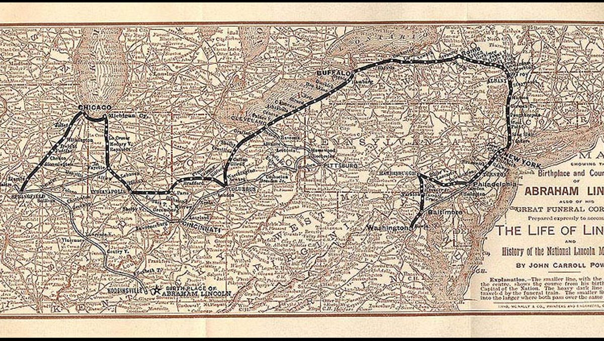 Memmott Lincoln Funeral Train Stopped Here