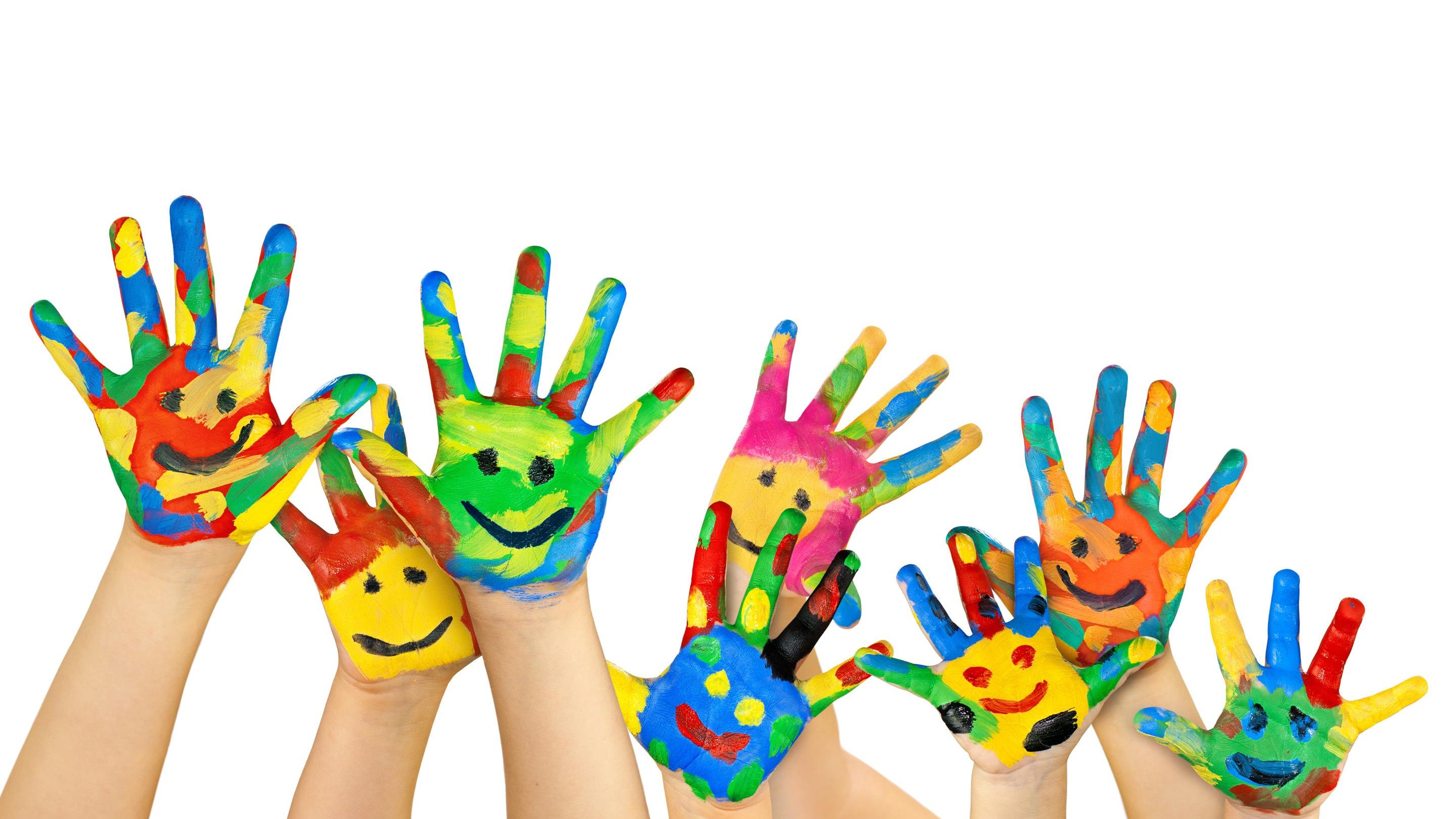 Цветные пальчики. Разноцветные ладошки. Фон цветные ладошки. Детские руки. Истоки способностей на кончиках пальцев.