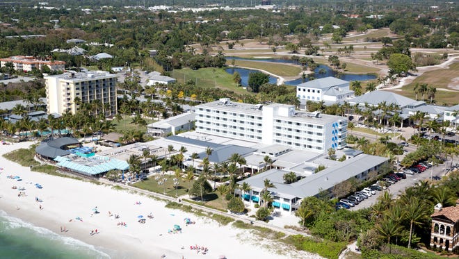 Naples Beach Hotel & Golf Club can be seen from overhead Thursday, April 7, 2016, in Naples.