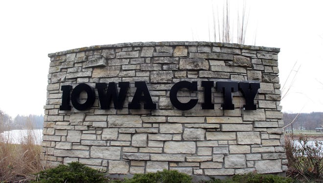 Iowa City sign.